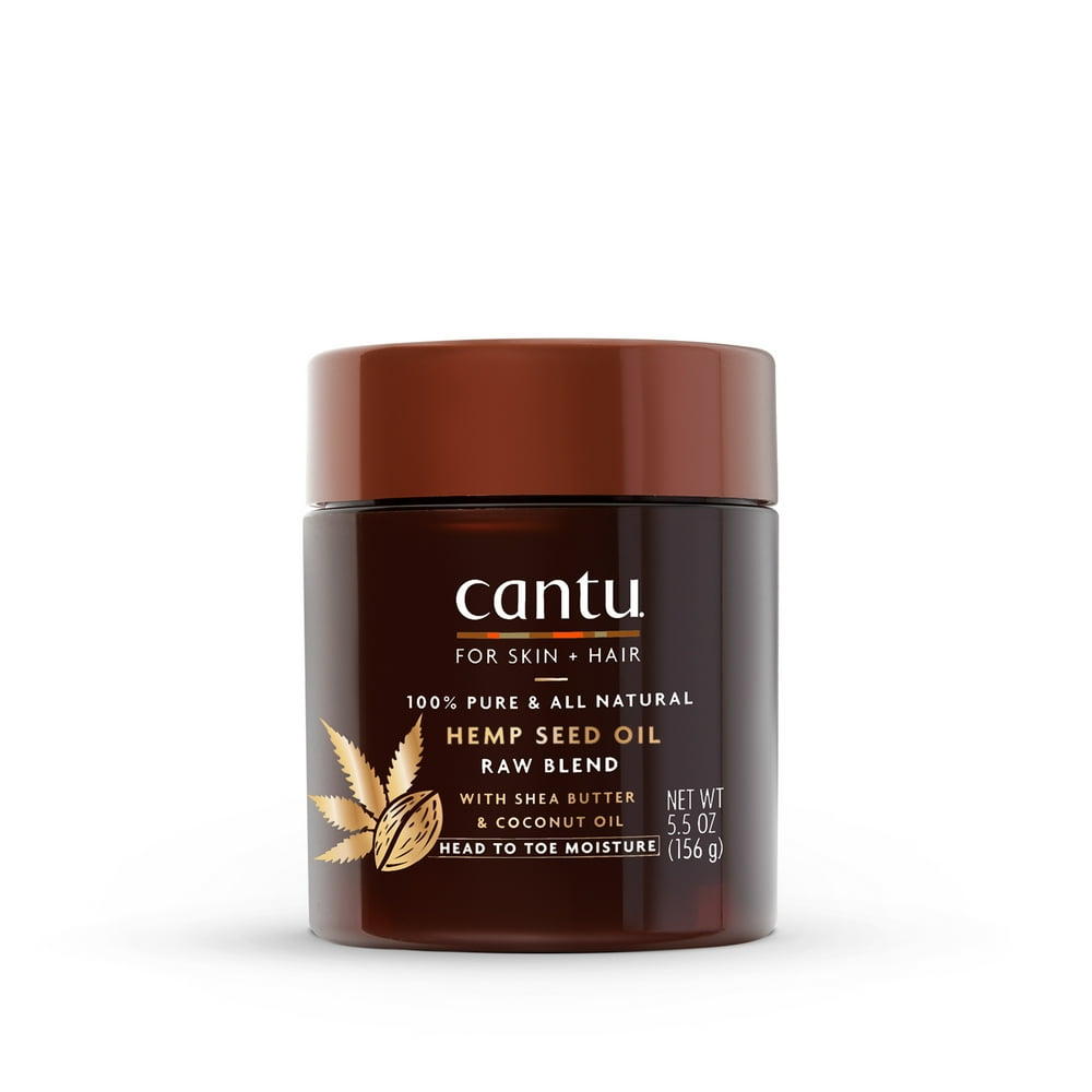 Cantu Softening Raw Blend for Skin & Hair, Hemp Seed Oil with Shea