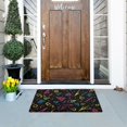 thumbnail image 5 of Yayeee Doormat for Indoor Entrance 32" x 20" Non Slippery Floor Rug, Black Neon Lightning, 5 of 8