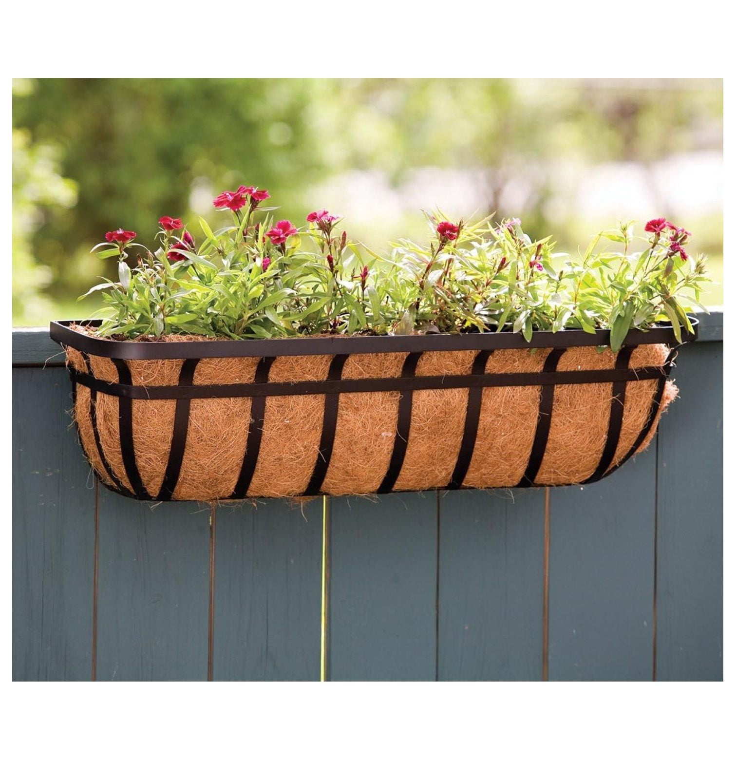 Products Flat Iron Series 30-inch (30") Window/Deck Planter, Black