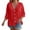 Red, variant on yunLCZ Women Shirts 3/4 Sleeve Blouses For Womens 2025 Summer V Neck Button Shirts Casual Plus Size Beach Tunic Tops Office Shirts Beige L