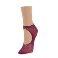 thumbnail image 6 of MeMoi Women's Du-O Net Delicate Lace Loafer Socks - Womens - Female, One Size, Grape Compote, 6 of 7