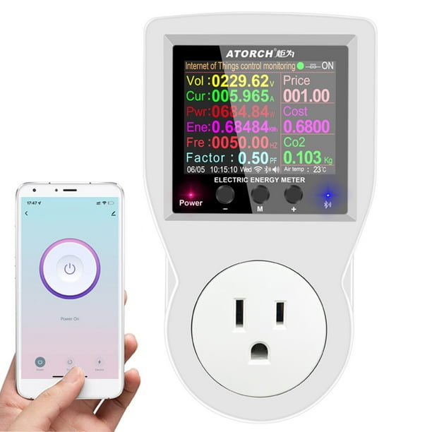 BT Version Intelligent Power Socket Electricity Power Monitor Multi