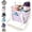 light purple, variant on Insulated Drink Carrier Bag, Multiple Tumbler Carrier Caddy, Family Size 4 Compartment Drink Bag, Water Bottle Holder with Adjustable Strap, Drink Caddy Tote for Coffee, Travel, Outings