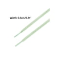thumbnail image 3 of INSPIRE CHIC Flat Colorful Shoelaces Work Boot Laces Fashion Shoe Laces 2 Pairs Tea Green 120cm/47.24", 3 of 4