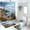 Pattern-3, variant on Lighthouse Shower Curtain Sets with Non-Slip Rug Coastal Reef Wave Nautical Tower Cabin Flowers with Toilet Lid Cover, Bath Mat, Shower Curtains for Bathroom Rug Set, 72x72 Inch