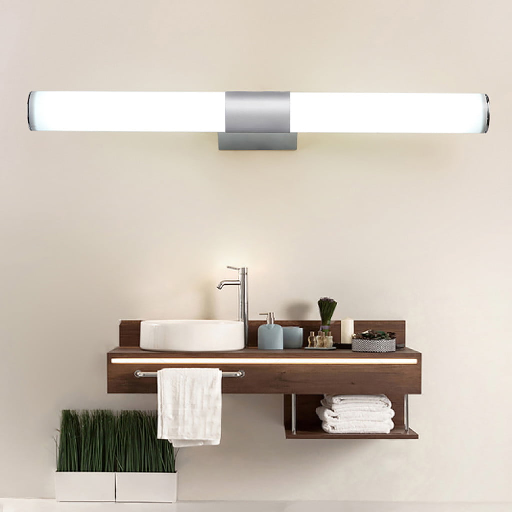 Acrylic Modern Bathroom Vanity LED Light Front Mirror Toilet Wall Lamp Fixture 