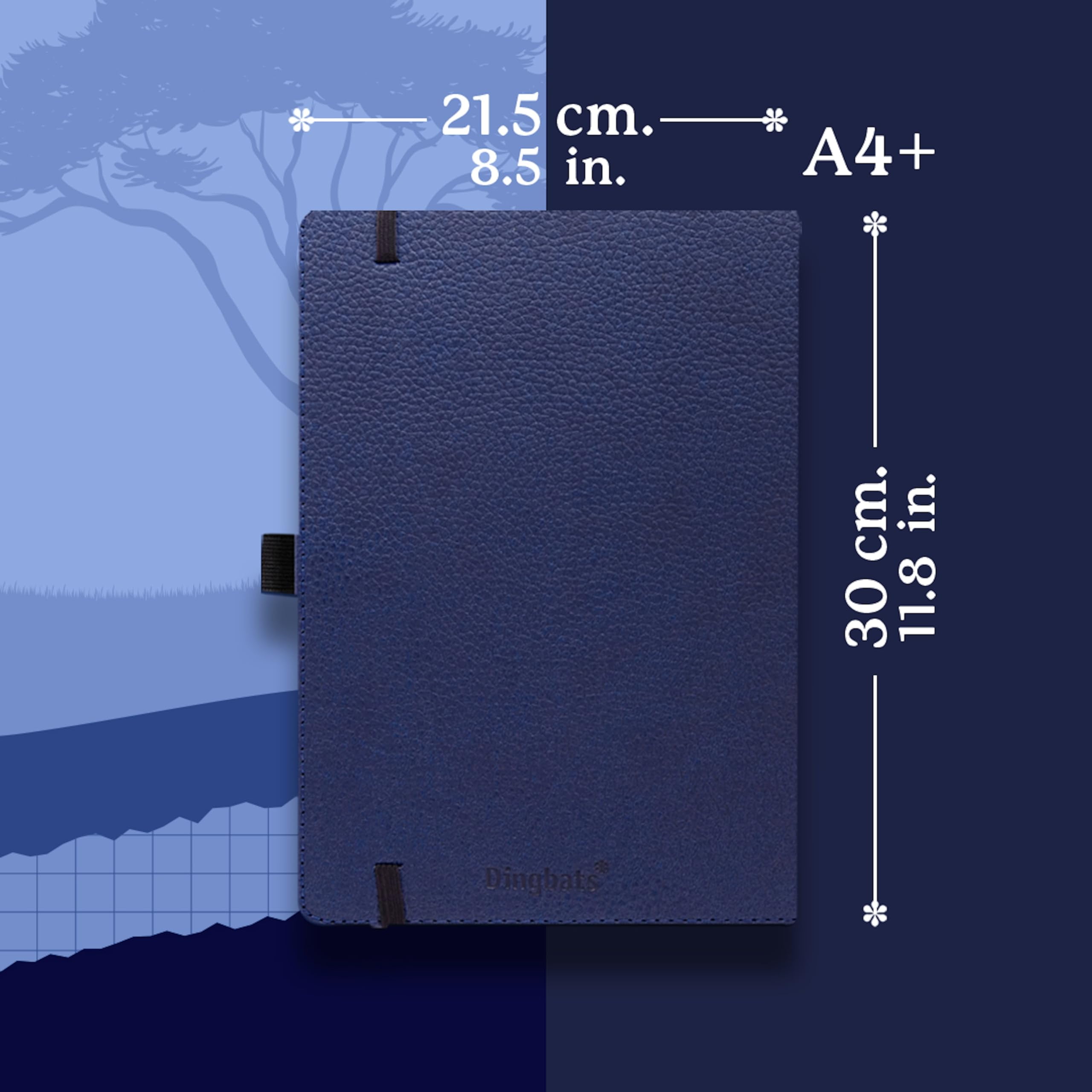 Wildlife A4+ Blue Whale Lined, (Hardcover)