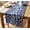 Blue & White, variant on Cotton Twill Table Runner by Vargottam Handcrafted Florals Design 14 Wide Washable Table Runner for Kitchen, Living Room & Events 60" inch Long