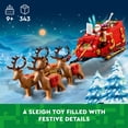 thumbnail image 4 of LEGO Santa's Sleigh - Building Toys for Kids, Boys & Girls, Ages 9+ - Indoor Christmas Decorations for Home W/ Santa Claus Figurine & Reindeer - Gifts for Boys & Girls - 40499, 4 of 7