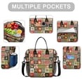thumbnail image 2 of Pioneer Flower Floral Print Pattern Womens Lunch Box for Work,Insulated Large Lunch Bag,Leakproof Adult Lunch Bag for Work,Beach,Travel,Picnic,Camping, 2 of 6