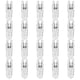 thumbnail image 1 of 20Pcs G9 Halogen Light Bulbs,25W Clear Halogen Lamps Dimmable,2800K, 1 of 5