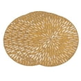 thumbnail image 2 of Saro Lifestyle Beaded Design Table Mats (Set of 4) Gold, 2 of 5
