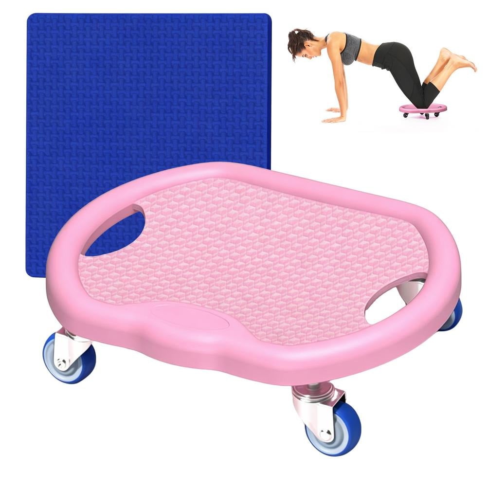 Abdominal Roller Wheel Disc with Knee Mat Low Noise 360 Rotation Core Slider Plate Steel Bearing Ab Workout Fitness Equipment Home Gym