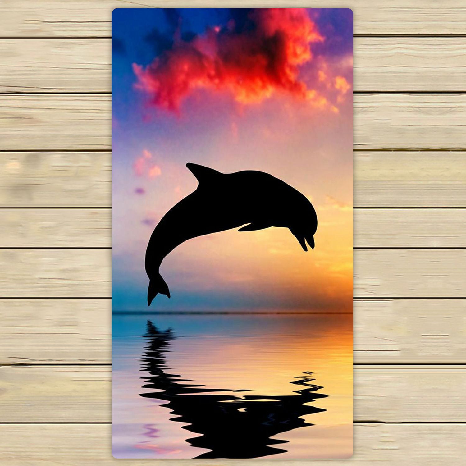 ZKGK Dolphins Hand Towel Bath Towels Beach Towel For Home Outdoor