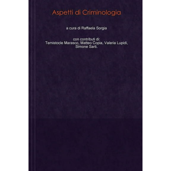 Aspetti di Criminologia (Paperback)