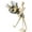 A, variant on LINLIN Wooden Body Hand Poseable Mannequin + Natural Dry Flowers Ornaments ,Floral Arrangements Home Decorations