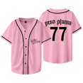 thumbnail image 1 of Peso Pluma 77 Jersey Exodo Tour Merch Veste de Baseball Femmes Hommes Mode Décontractée T-shirts à Manches Courtes,style 4,L, 1 of 3