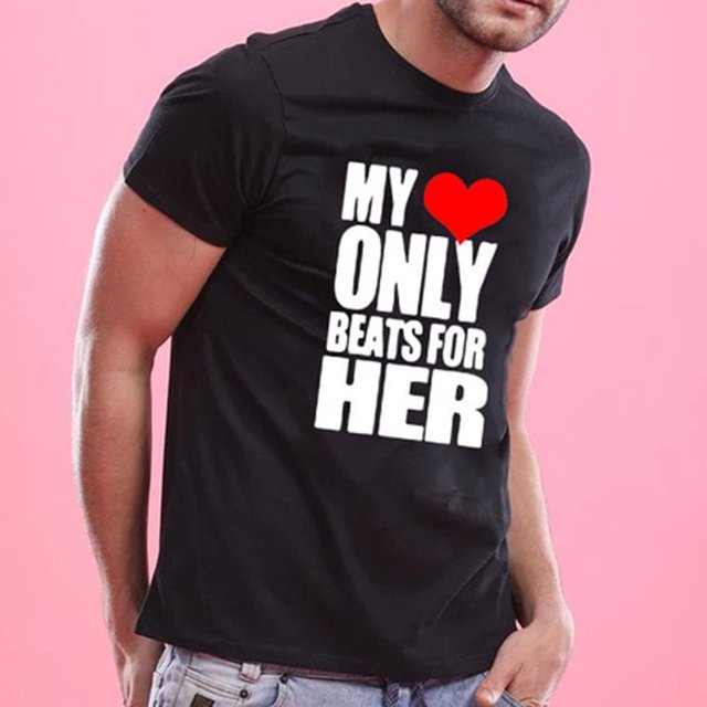 Fiudx Liquidación de Ofertas Flash Camiseta Casual de Manga Corta con Estampado para Mujer Del Día de San Valentín
