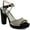 Black, variant on Womens Prisila2 Sling Back Open Toe Platform Heels