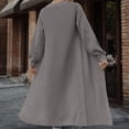 thumbnail image 6 of NIUREDLTD Long Cardigans Women's Solid Color Front Cardigan Long Loose Casual Oversized Sweater Jacket Cardigan Sweaters For Women Grey S, 6 of 7