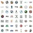 thumbnail image 5 of 100pcs Soccer Stickers Sports Stickers Soccer Fan Stickers Skateboard Decals Football Theme Art Stickers, 5 of 8
