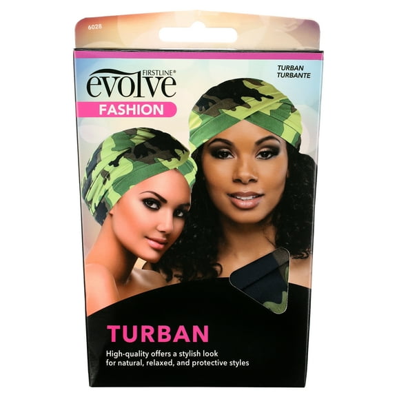 Evolve Turban, Camo, 1 Count