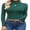 Green, variant on Women's Turtleneck Shirts Ribbed Pullover Sweater Long Sleeves Tops Midweight Thermal Underwear Blouse