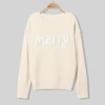 thumbnail image 5 of Sweaters for Women 2025 Christmas Merry Fall Winter Long Sleeve Crewneck Festive Jumper Top Womens Pullover Sweaters, 5 of 8