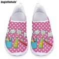 thumbnail image 1 of Doginthehole - Zapatos planos informales de verano para mujer, con dibujos de dientes, para enfermera, hospital, enfermería, cómodos, ligeros, de malla transpirable, 1 of 5