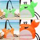 thumbnail image 3 of Juego de juguetes de playa YOOLEETC, pala de malla con bolsa de playa, 4 piezas, verde y naranja, 3 of 4