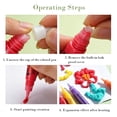 thumbnail image 7 of 12 Colors Puffy Paint Pens, Popcorn Drawing Markers, Non-Toxic 3D Bubble Art Pens for Pupils, Diy Crafts for Greeting Cards, Birthday, Fabric, Canvas & Paper Art Projects, 7 of 7