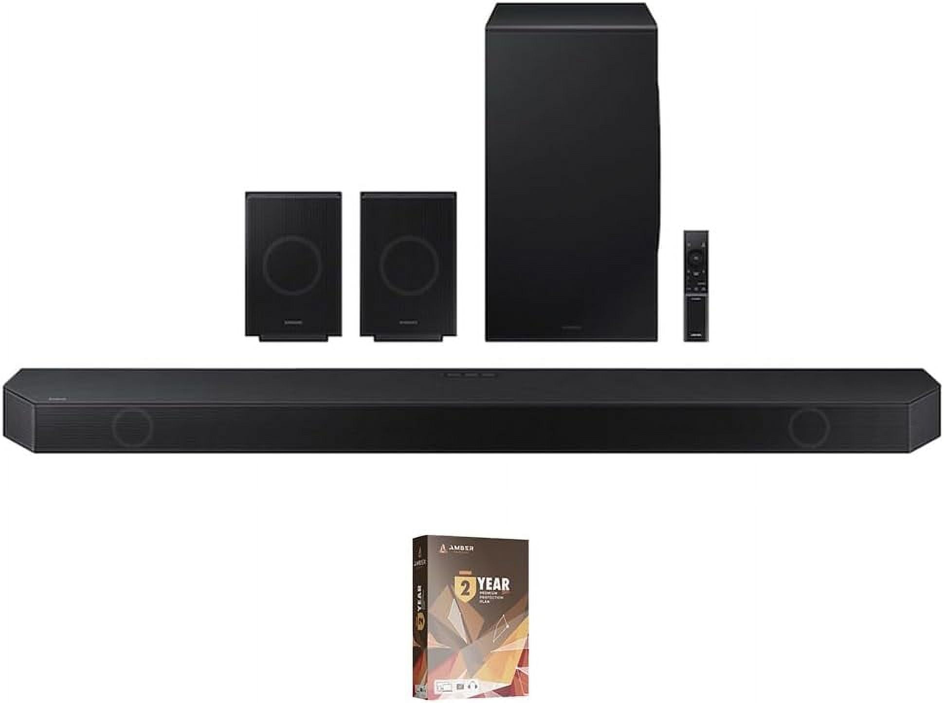 Samsung HW-Q990D 11.1.4ch Soundbar with True Dolby Atmos Sound and 2 Year Amber Protection Plan (2024)