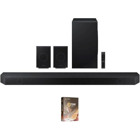 Samsung HW-Q990D 11.1.4ch Soundbar with True Dolby Atmos Sound and 2 Year Amber Protection Plan (2024)