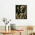 thumbnail image 3 of Nawypu Vincent Van Gogh - Dope Posters - Dope Room Decor Weed Smoking Skeleton Decor - Stoner Pothead Marijuana Gifts for Men - Creepy Goth Wall Art - Gothic Home Decor - Cannabis Gifts - Ganja, Blunt, 3 of 5