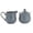 Gray, variant on QSTDGVPW Ceramic Sugar Bowl with Lid and Spoon Durable Creamer Pitcher Set for Coffee Tea Gray