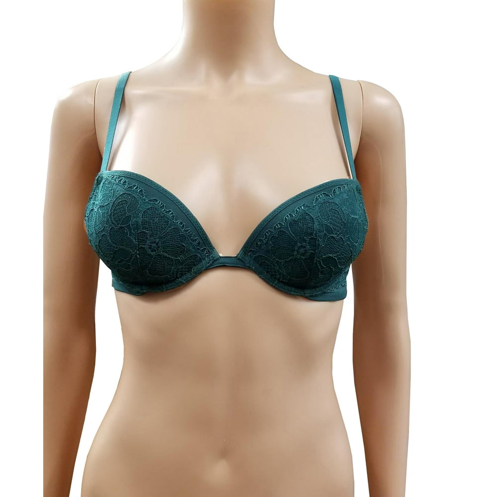 La Perla La Perla Green Lace Padded Underwire Bra (36A)