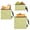 Pale Yellow Transparent Ginkgo, variant on Dailycode 3 Pack Reusable Ziploc Bags Leakproof Sandwich Snack Freezer Bags, Soft Pink Sheer Palm