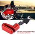 ZYBike Lock Cable Alarm Lock Motorcycle Wheel Disc Brake Padlock Heavy