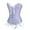 A Purple, variant on Corset Lingerie Elegant Jacquard Corset Front Hook Closure Tummy Control Bustier Corsets for Women Black XXL