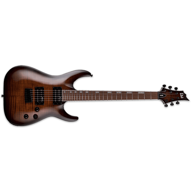 GUITARRA H-200FM DARK BROWN SUNBURTS ESP LTD H