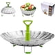 thumbnail image 1 of Panier Vapeur Inox, 9'' Cuit Vapeur Inoxydable pour Autocuiseur avec Manche Télescopique, Panier pour Cuire à la Vapeur, Fleur Marguerite Cuisson Vapeur, Accesorio flexible para vaporizador de, 1 of 5