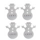 thumbnail image 2 of Inteprter Juego de 4 unidades de soporte para cubiertos de Navidad, de restaurante, centro de mesa, tenedor, cuchara, herramienta para cortar, Kits de decoración para fiestas Beige Inteprter HA068998-02, 2 of 6