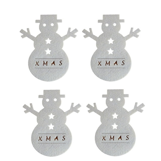 Naiovety Juego de 4 unidades de soporte para cubiertos de Navidad, de restaurante, centro de mesa, tenedor, cuchara, herramienta para cortar, Kits de decoración para fiestas Beige Naiovety HA068998-02
