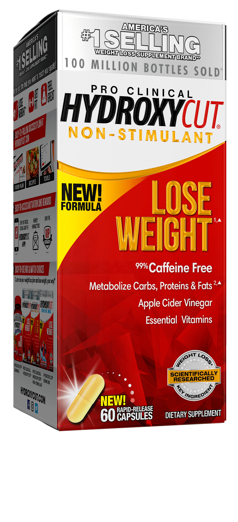 Pro Clinical NonStimulant Weight Loss Supplements with Apple Cider