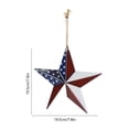 thumbnail image 3 of Iron Pentagram Hanging Decoration | Metal Star Ornament for Holiday Indoor Decor | Rust-Resistant Rope Hanging Home Decoration for Wall, Door, or Tree, 3 of 6