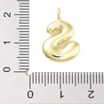 thumbnail image 3 of 10pcs Rack Plating Brass Balloon Letter Pendants Cadmium Free & Lead Free Long-Lasting Plated Real 18K golden Plated Letter S 18.5x12.5x4.5mm hole: 2.5mm, 3 of 3