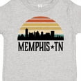 thumbnail image 4 of Inktastic Memphis Tennessee Skyline Retro Sunset Boys or Girls Toddler T-Shirt, 4 of 5