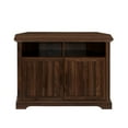thumbnail image 4 of Walker Edison Two-Door Corner TV Stand for TVs up to 48", Dark Walnut, 4 of 10