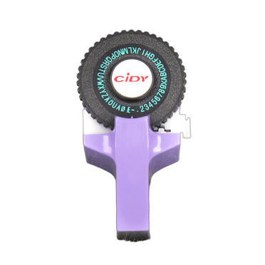 FACEGA Label Maker 3D Printed Unique Appearance Label Maker for Machine with Tape Color Coded Label Option Label Maker for Machine Purple