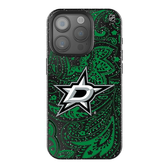 Keyscaper Black Dallas Stars Paisley Bling iPhone Case